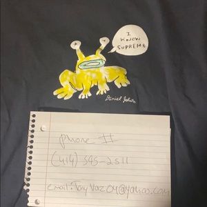 Supreme navy blue tee shirt